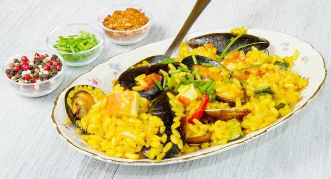 魚西班牙海鮮飯