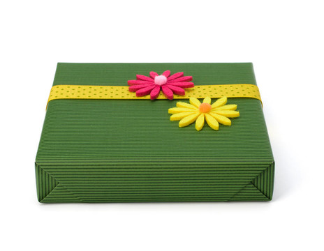 帶花裝飾的春季禮品