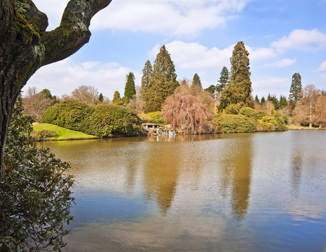施普靈河可愛(ài)的自然景觀公園，有湖泊和瀑布
