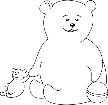 玩具熊玩具熊；輪廓
