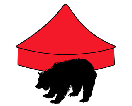 在馬戲團(tuán)的灰熊