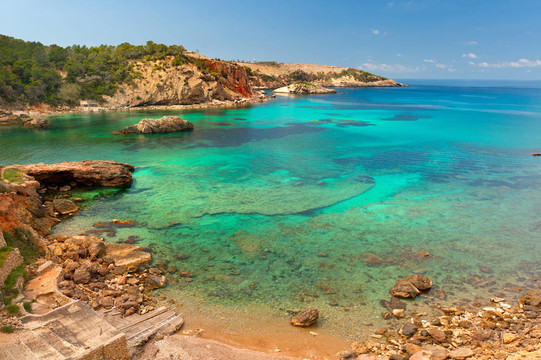 Cala Xarraca；伊比薩西班牙