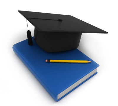 Graduation Cap Book和鉛筆