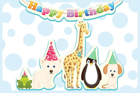 動物慶祝生日