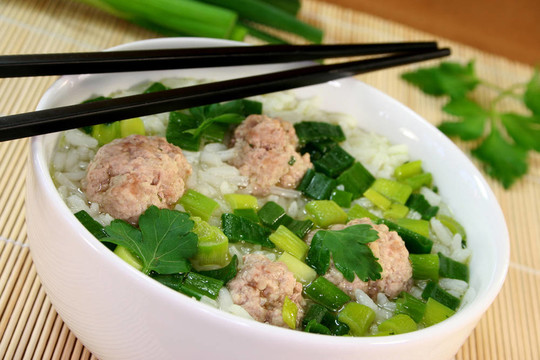 Rice丸子湯