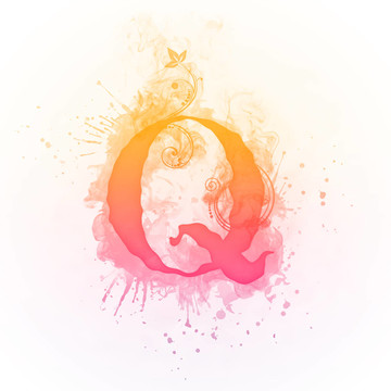 陽光漩渦字母Q