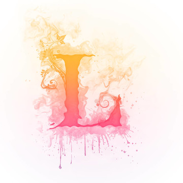 陽光漩渦字母L