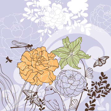 可愛的花卡
