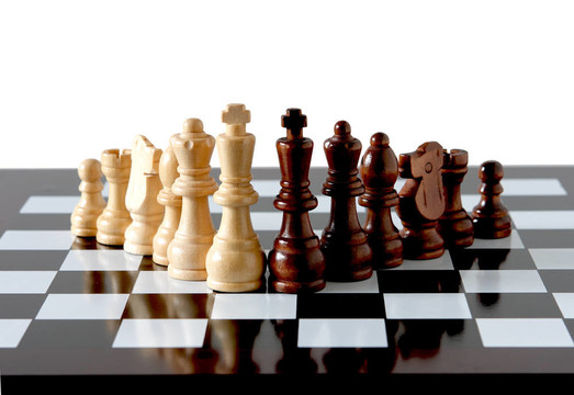 國(guó)際象棋棋盤上孤立的白色