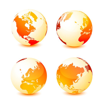 世界地球地球圖標