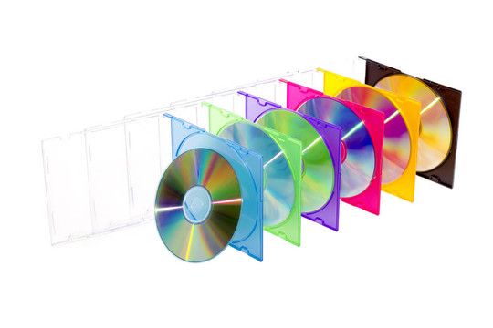彩色盒中的CD