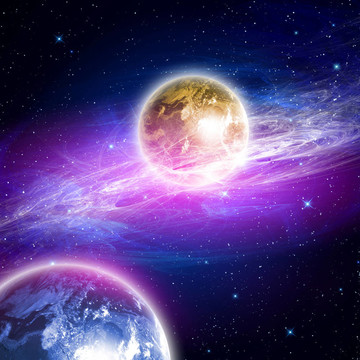 太空中的行星
