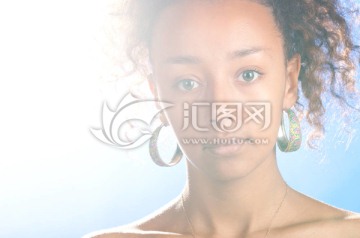 混血美女