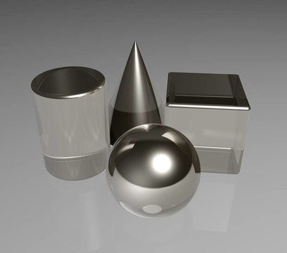 閃亮的3D形狀