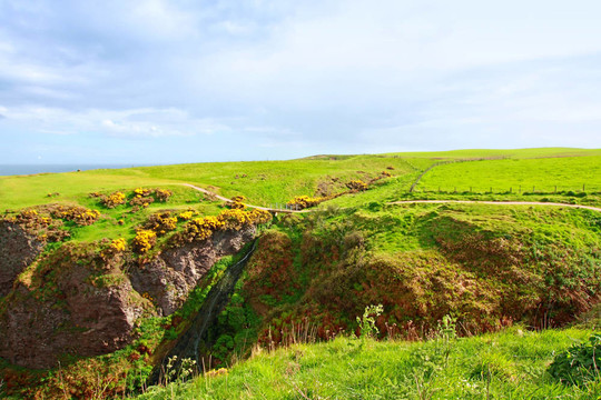 美麗的蘇格蘭景觀；Aberdeenshire；蘇格蘭