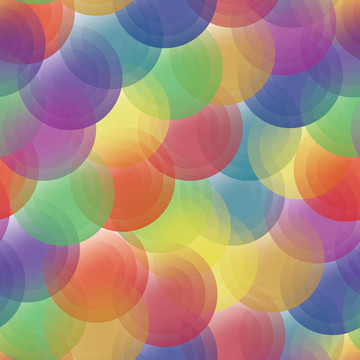 背景-彩色透明圈