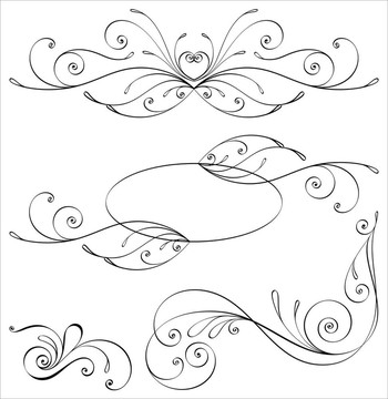 Calligraphic元素和頁面裝飾