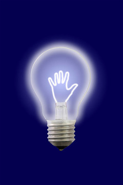 顯示手發(fā)光內(nèi)電燈。