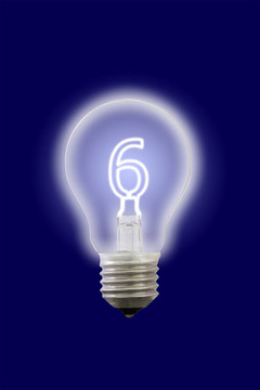六號輝光內(nèi)電燈。
