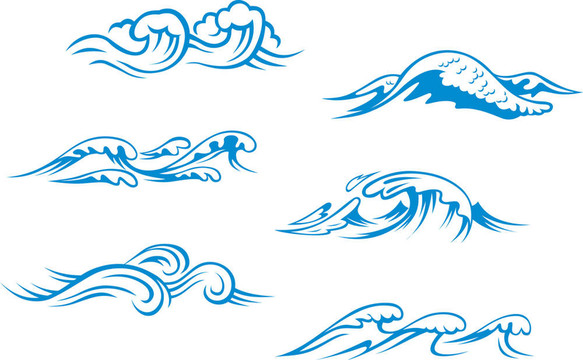 藍(lán)色的海浪