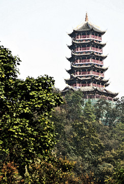 都江堰 寫生 水彩