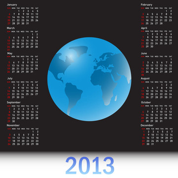 2013的地球歷