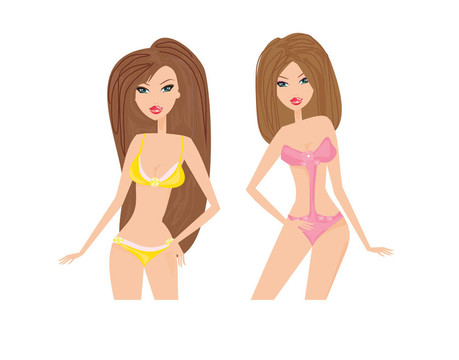 夏日海灘性感女孩