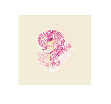 抽象美女海報(bào)