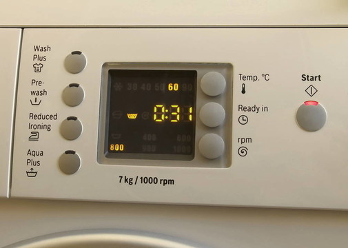 洗衣機的面板