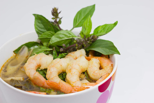 Tom Yum soup；泰國傳統(tǒng)香辣蝦湯