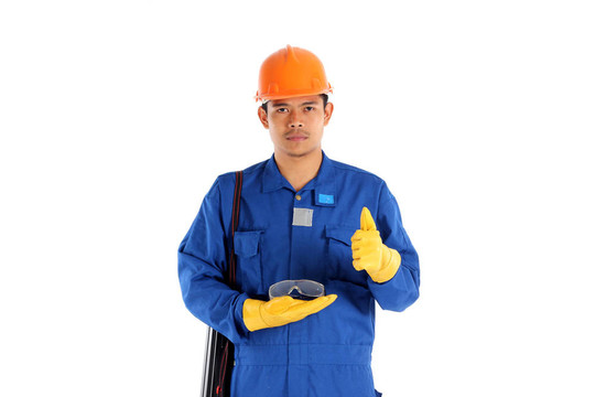 亞洲工人用建筑安全玻璃概念