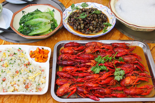 小龍蝦套餐 小龍蝦合照