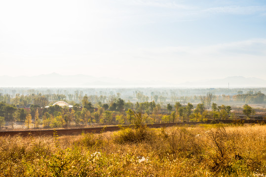 秋景 俯瞰大地 秋天的戶外風(fēng)景