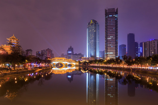 成都錦江香格里拉酒店夜景