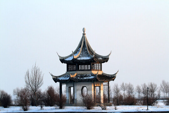 傳統(tǒng)建筑 老建筑 涼亭