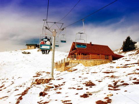 滑雪纜車