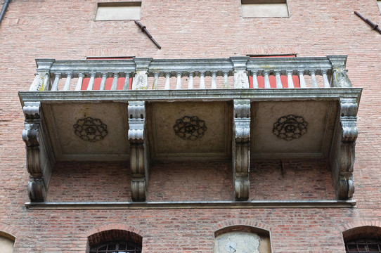 通過在。Ferrara。Emilia Romagna。意大利.
