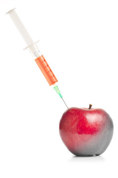 白色紅蘋(píng)果注射器