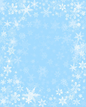 在淡藍色的雪