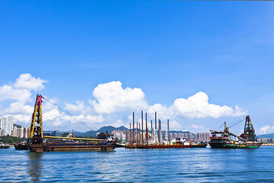 香港沿海漁船