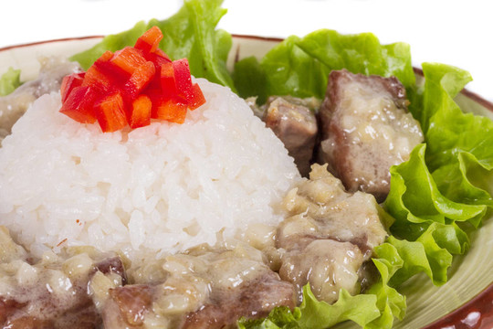 Rice與豬肉日式