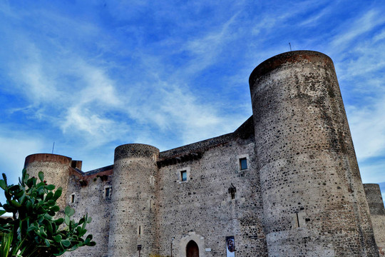 Catania的Castle Ursino；西西里島