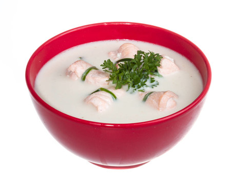 三文魚(yú)蔬菜湯