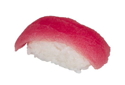 一個金槍魚壽司特寫
