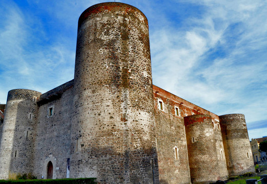 Catania的Castle Ursino；西西里島