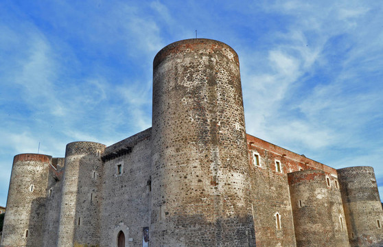 Catania的Castle Ursino；西西里島