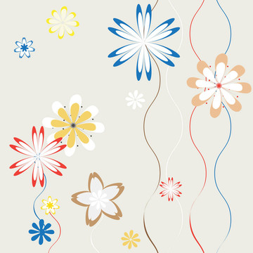 藝術(shù)項(xiàng)目的花卉背景；
