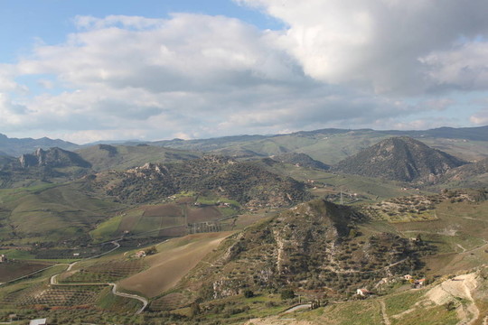 農(nóng)村景觀的山谷