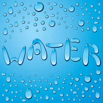 水滴字