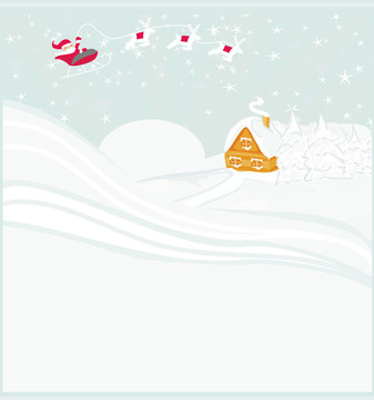 Santa新年快樂卡